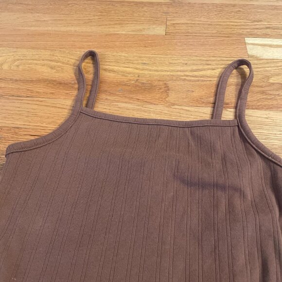 Brown Maxi Dress with Slit - Picture 5 of 5